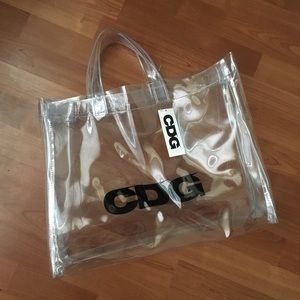 CDG COMME DES GARCONS PVC TOTE